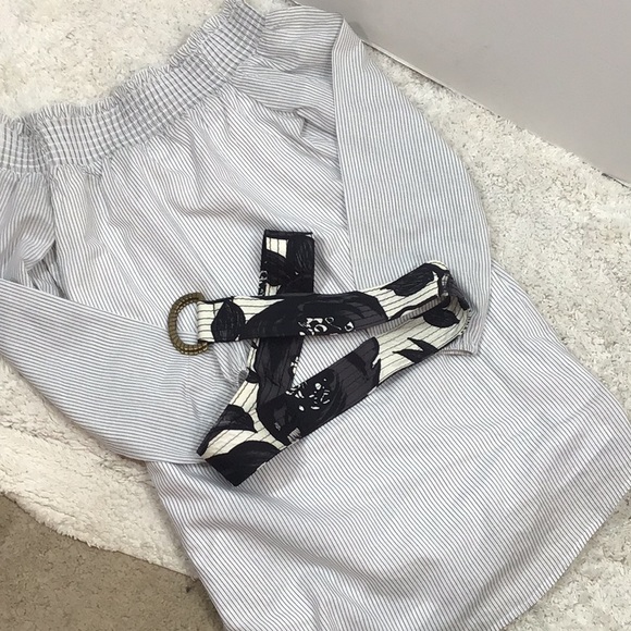 Express off shoulder stripe dress/tunic XS NWT - Picture 9 of 11